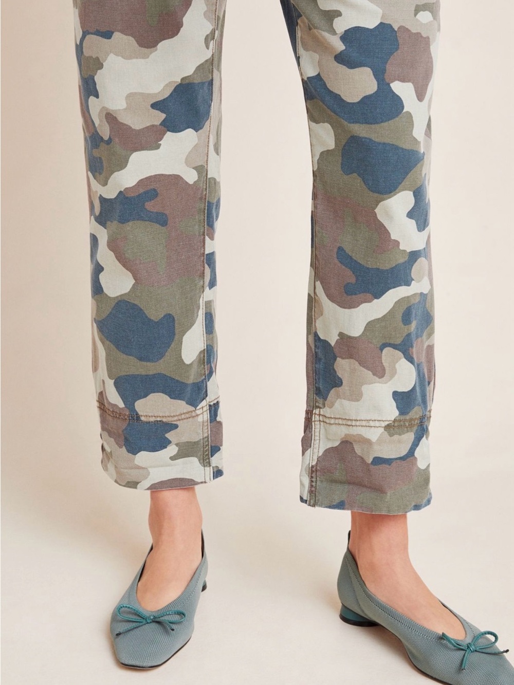Anthropologie Camo Rope-Belt Overalls - Picture 4 of 14